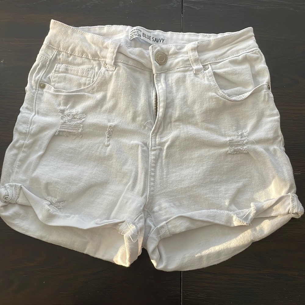 Denim shorts